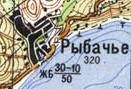 Topographic map of Rybache