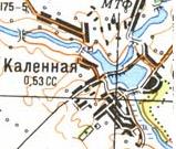 Topographic map of Kalenna
