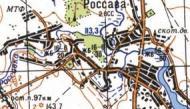 Topographic map of Rosava