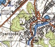 Topographic map of Grygorivka