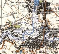 Topographic map of Novomyrhorod