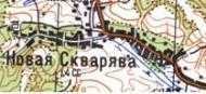 Topographic map of Nova Skvaryava