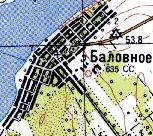 Топографічна карта Баловного