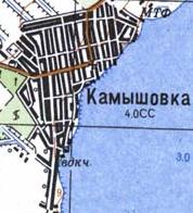 Topographic map of Komyshivka