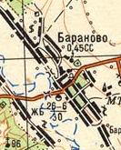 Топографічна карта Баранового