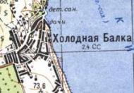 Топографічна карта - Холодна Балка