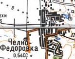 Топографічна карта Човно-Федорівки