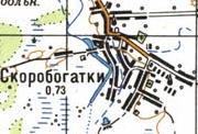 Топографічна карта Скоробагатьок