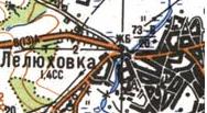 Топографічна карта Лелюхівки