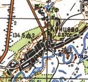 Топографічна карта Кунцевого