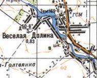 Topographic map of Vesela Dolyna