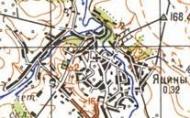Топографічна карта Яцинів