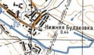 Топографічна карта Нижньої Будаківки