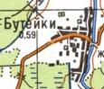 Топографічна карта Бутейок