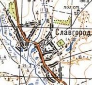 Топографічна карта Славгорода