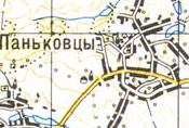 Топографічна карта Паньківців