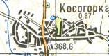 Топографічна карта - Косогірка
