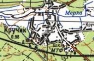 Топографічна карта Кручика