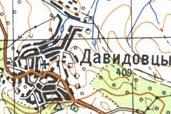 Топографічна карта Давидівців