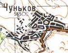 Топографічна карта Чунькового