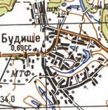 Topographic map of Budysche