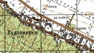 Топографічна карта - Худоліївка