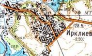 Топографічна карта Ірклієва