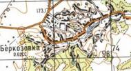 Топографічна карта Беркозівки