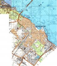 Topographic map of Cherkasy
