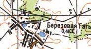 Топографічна карта Березової Гаті