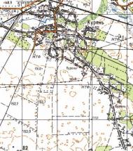 Topographic map of Kurin