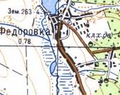 Topographic map of Fedorivka