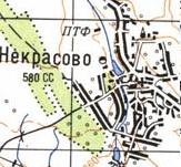 Топографічна карта Некрасового