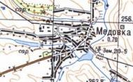 Топографічна карта Медівки