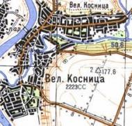 Топографічна карта - Велика Кісниця