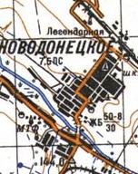 Topographic map of Novodonetske