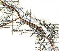 Topographic map of Krasna Polyana