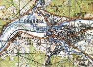 Topographic map of Svalyava