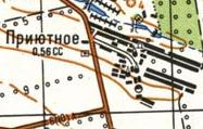 Топографічна карта Приютного