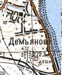 Топографічна карта Дем'яньового