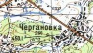 Топографічна карта Черганівки