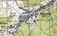 Топографічна карта Маняви