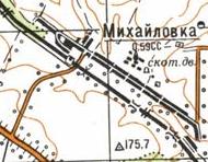 Топографічна карта Михайлівки