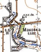 Топографічна карта Маківки