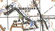 Топографічна карта Новосілок
