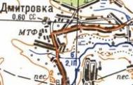 Топографічна карта Дмитрівки