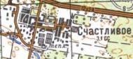 Топографічна карта Щасливій