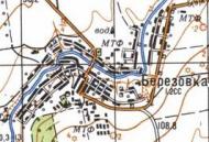 Топографічна карта Березівки