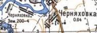 Топографічна карта Черняхівки