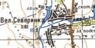 Топографічна карта Великої Северинка